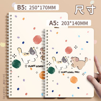 Cuaderno Espiral de Dibujos Animados, Extra Grueso, para Estudiantes de Secundaria y Preparatoria, Apariencia de Alta Calidad
