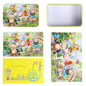 Bán Buôn <span class=keywords><strong>60</strong></span> Miếng Phim Hoạt Hình Bằng Gỗ Câu Đố Đầu Giáo Dục Sắt Hộp Jigsaw Câu Đố Trò Chơi Đồ Chơi Cho Trẻ Em - Product Image 6