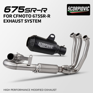 Slip on per CFMOTO 675SRR 675SR 675NK 675SS 2024 2025 scarico moto Escape 51MM raccordo anteriore 675SR scarico - Product Image 5
