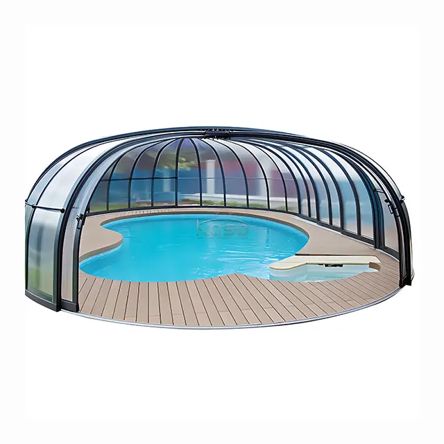 Professional Customized Retractable Pool Fencing Kit sunroom Swimming Pool Scalable Sunroom