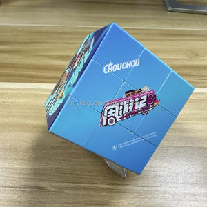 Cubes personnalisés, peinture à l'aquarelle, impression UV, publicité, puzzle magique carré classique 3x3x3 7*7*7cm, plastique ABS magnétique, couleur - Product Image 4