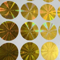 Étiquettes anti-contrefaçon VOID personnalisées, holographiques dorées, autocollants de garantie inviolables, en feuille ou en rouleau pour l'emballage