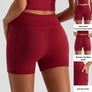 XW-YW576 KW439 Custom 2 Stück rücken freier BH Sport Hip Line Shorts Yoga Active wear Atmungsaktives Frauen Yoga Set Frauen Workout Set - Product Image 4