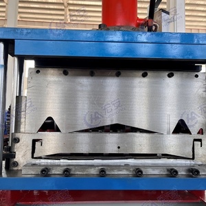 453 Angle Chi Colored Steel Roof <b>Tile</b> Roll Forming Machine Automatic High Productivity - Product Image 4