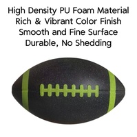 Ballon de rugby silencieux en mousse PU (9,3 po) – Entraînement intérieur doux, football américain silencieux, jouet anti-stress à faible bruit, logo personnalisé