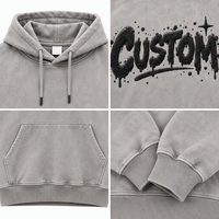 Sweat-shirt à capuche brodé avec impression en relief, logo personnalisé, sweat-shirt surdimensionné pour homme, design personnalisé haute densité, vêtements streetwear