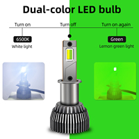 Luz LED para Auto de Doble Color M6G 120W, Sin Errores, Plug and Play, H1 H3 H7 H8 H9 H11 H4 H16 9005 9006 9012, Compatible con Canbus, 12V/24V para GMC
