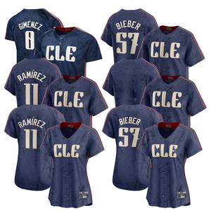 2025 Heren/Dames Cleveland City Connect Jersey Custom Baseball Shirts Gestikte Geborduurde Jeugd Uniformen Met Logo's - Product Image 1