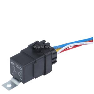 <span class=keywords><strong>Prise</strong></span> intégrée étanche démarrage moto 12V4 broche 5 40A modification relais automobile de voiture haute puissance à dos de fer - Product Image 1