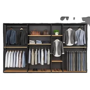 Men's Clothing Store Display Racks Clothing Store Racks Shelves Double Mall Stores With Floor On The Wall Display Racks