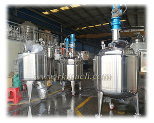 เครื่องปฏิกรณ์500L ถังปฏิกิริยาสแตนเลสสำหรับโซลเคลือบเจลที่มีส่วนผสมของแอลกอฮอล์เครื่องปฏิกรณ์เคมีที่มีซับใน - Product Image 6