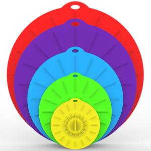 Coperchi in <span class=keywords><strong>Silicone</strong></span> per la conservazione degli alimenti ciotola in <span class=keywords><strong>Silicone</strong></span> BPA Free coperchio di aspirazione per tazze pentole forno frigo - Product Image 4