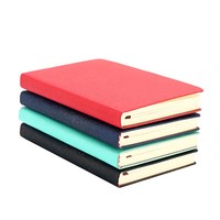 Carnet A7 avec 100 Feuilles de Cuir PU Couverture Rigide Mini Journal Poches Selle Couture Reliure Papeterie Journal