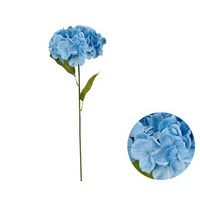 Fleurs d'hortensia artificielles blanches en soie, hortensias artificiels avec tiges, faux hortensias pour les arrangements de mariage et la décoration de fêtes
