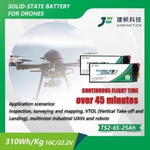 Batterie semi-solide Thunder Stone TS2 pour drone UAV, 6S 25000mAh, 800 cycles, LiNiMnCoO2, décharge 10C, OEM/ODM, 310Wh/kg - Product Image 4
