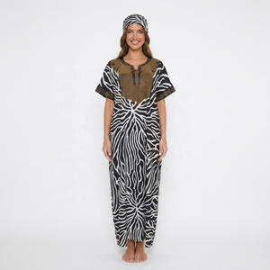 Robe longue d'été <span class=keywords><strong>africaine</strong></span> modeste pour <span class=keywords><strong>femme</strong></span>, respirante, ornée de dentelle, grande taille, coupe ample, style musulman <span class=keywords><strong>moderne</strong></span> - Product Image 1