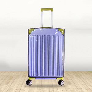 Wholesale Custom PVC Transparent Dustproof Eco-Friendly Silk Screen Printed Stretch Bag Protection Luggage <b>Suitcase</b> Cover - Product Image 2