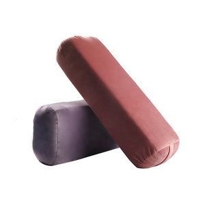 Custom Quilted Memory Foam Support <strong>Cushions</strong> Yoga Pillow <strong>Bolster</strong> Skin-Friendly Velvet Washable <strong>Cover</strong> Carry Handle 66x26x15cm - Product Image 3