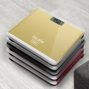 Iscale <b>Mini</b> Electronic Body <b>Scale</b> 180kg Capacity Digital Weight <b>Scale</b> For Adults Health Monitoring - Product Image 1