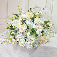 Boule de roses artificielles de 80 cm de haute qualité, faite à la main, fleurs personnalisées pour la décoration de mariage et accessoire de hall d'exposition du Nouvel An chinois