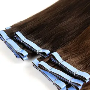 Hot sell news hold handtied weft soft smooth hair invisible hold skin weft tape hair with normal tape double side