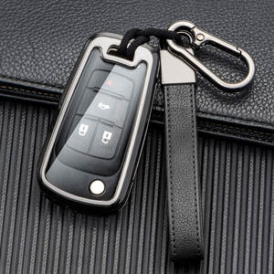 Pour Chevy porte-clés housse de Protection complète en métal Premium, étui de porte-clés pour <span class=keywords><strong>Chevrolet</strong></span> Equinox Camaro Cruze <span class=keywords><strong>Malibu</strong></span> Sonic Buick Terrain - Product Image 1