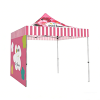 Tente à auvent pliable en aluminium 10x10 pieds pour extérieur, gazebo pop-up pour salon professionnel, impression de logo personnalisée, service de conception gratuit