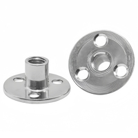 Écrous à 3 trous zingués, écrous en T à plaque plate et écrous cylindriques croisés pour le verrouillage des pieds de meubles et de canapés, M6 M8 M10