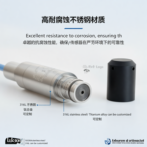 Transmetteur de niveau de réservoir de stockage de carburant diesel, de biocarburant, certifié ATEX HPT604, 0-3 m, submersible - Product Image 3