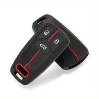 Housse de protection en silicone pour clé de voiture Audi A3 A4 A6 Q3 Q5, motif nid d'abeille, thème supporter de football, style sportif