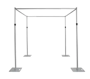 Tubo de cortina ajustable caliente y soporte de cortina Pipedrape cuadrado para decoración de escenario de Evento de boda - Product Image 2