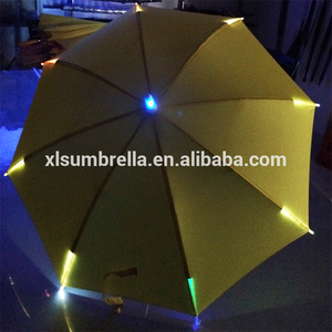 <span class=keywords><strong>Parapluie</strong></span> à LED avec nervures lumineuses <span class=keywords><strong>Parapluie</strong></span> <span class=keywords><strong>transparent</strong></span> Poe avec impression de logo Vert clair et LED - Product Image 4