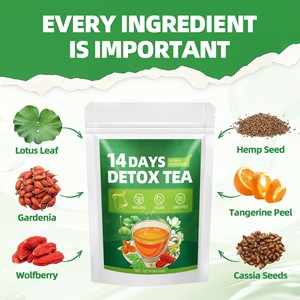 OEM ODM Thé Détox 14 Jours, Thé Détox Herbal Naturel pour la Gestion du Poids, Thé Amincissant et Modelant pour un Ventre <span class=keywords><strong>Plat</strong></span> et la Perte de Poids - Product Image 4