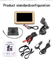 Untuk melihat bayi di belakang menghadap ke kursi bayi pengawasan 8 Ir Led 5 inci Monitor dengan Cup Mount mobil Monitor bayi