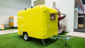 Remorque mobile de boulettes de citron jaune ORANGE RV Camion de nourriture délicieux Chariot de crème glacée Pizza chips de café Boisson juteuse Fourgon de nourriture - Product Image 3