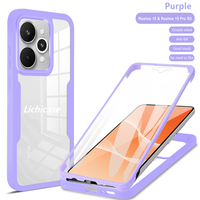 Accessoires de téléphone portable Lichicase transparents pour Realme C100 C100I C100X, protection intégrale à 360 degrés, coque de téléphone