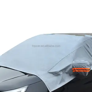 Factory Wholesale Car Front Windshield Cover For Ice and Snow With Reflective Lines Fits All Weather Waterproof Car Sunshades