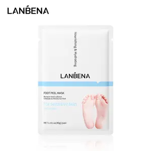 LANBENA masker perawatan kecantikan pribadi kustom, produk organik perawatan kulit Spa kaki, masker pelembap pemutih kaki