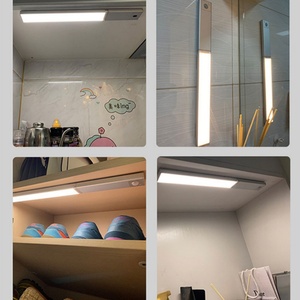 <b>Battery</b> LED <b>Light</b> Rechargeable 1800mAh 25CM Type-C PIR LED Motion <b>Sensor</b> Night <b>Light</b> for Cabinet Kitchen Wardrobe - Product Image 2