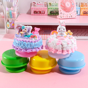 <b>Music</b> <b>Box</b> Cake Toy With Rabbit Decor For Girls 3-6 Years Educational Toy Gift - Product Image 1