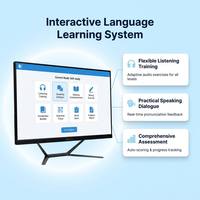 Sistema de Laboratorio de Idiomas, Software de Entrenamiento para Exámenes Orales, Solución de Hardware para IELTS TOEFL, Equipo Personalizado OEM para Escuelas