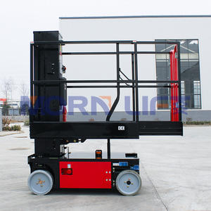 MORN 3.6m 4.8m 6m 8m en alliage d'aluminium simple mât élévateur télescopique électrique un homme plate-forme élévatrice verticale à vendre - Product Image 3