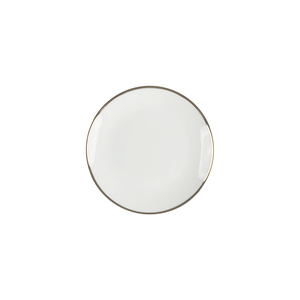 Assiettes en céramique minimalistes de haute qualité avec bordure dorée pour restaurants, service de table en porcelaine fine royale - Product Image 4