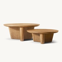 Table basse moderne en bois massif américain, design simple de haute qualité pour petit appartement, salon, meubles de maison