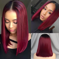 Perruque Bob HD Lace Front en gros, 100% cheveux humains vierges, perruque indienne naturelle pour femmes avec dentelle transparente, tailles personnalisables