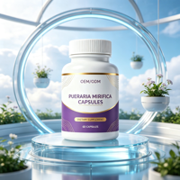 Capsules de Vitamines à Haute Teneur en Pueraria Mirifica Thaïlandaise (Plante Entière) OEM – Complément Alimentaire Énergisant et Soutien Immunitaire pour Femmes