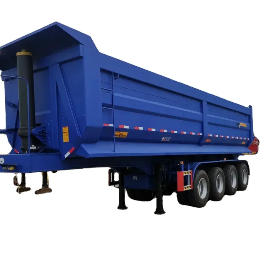 35-60 cubic meter hydraulic Rear Dumping Trailers Dump Tipper Semi Trailer End dump trucks trailers