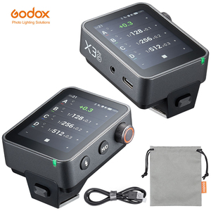 Déclencheur de <span class=keywords><strong>flash</strong></span> sans fil Godox X3Pro C/N/S/F 2,4 pouces <span class=keywords><strong>TTL</strong></span> HSS 2,4G avec écran tactile OLED pour Sony Canon <span class=keywords><strong>Nikon</strong></span> Fuji Olympus - Product Image 1
