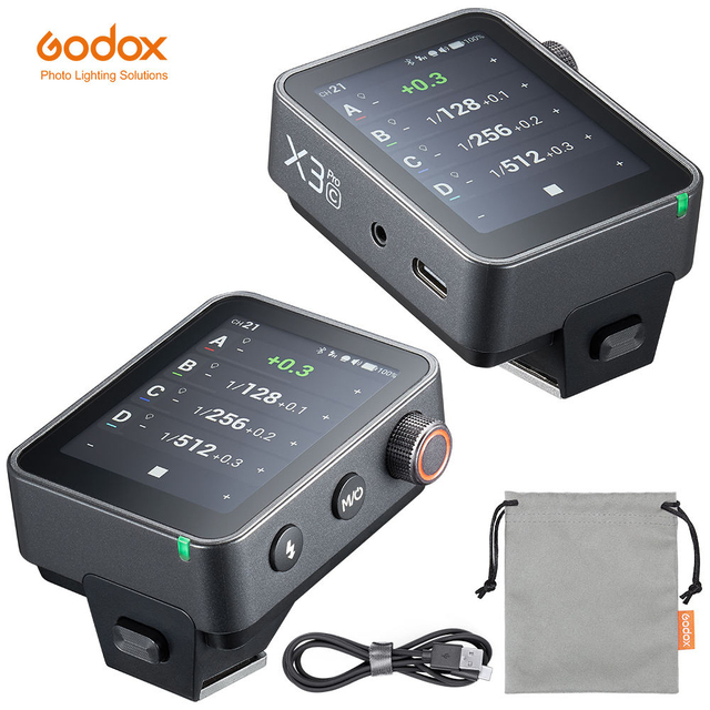 Godox X3Pro C/N/S/F 2.4inch TTL HSS 2.4G Wireless Flash Trigger OLED Touch Screen Transmitter for Sony Canon Nikon Fuji Olympus