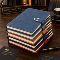 Carnet personnalisé avec logo, couverture en cuir PU doux au toucher, fermeture magnétique, format A5, bloc-notes pour réunions d'affaires, 100 feuilles, boîte cadeau